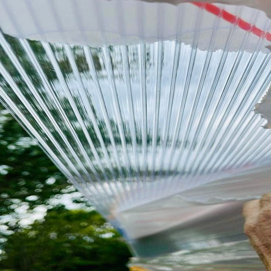 Wavy ribbed roofing sheet ideal for greenhouse coverage