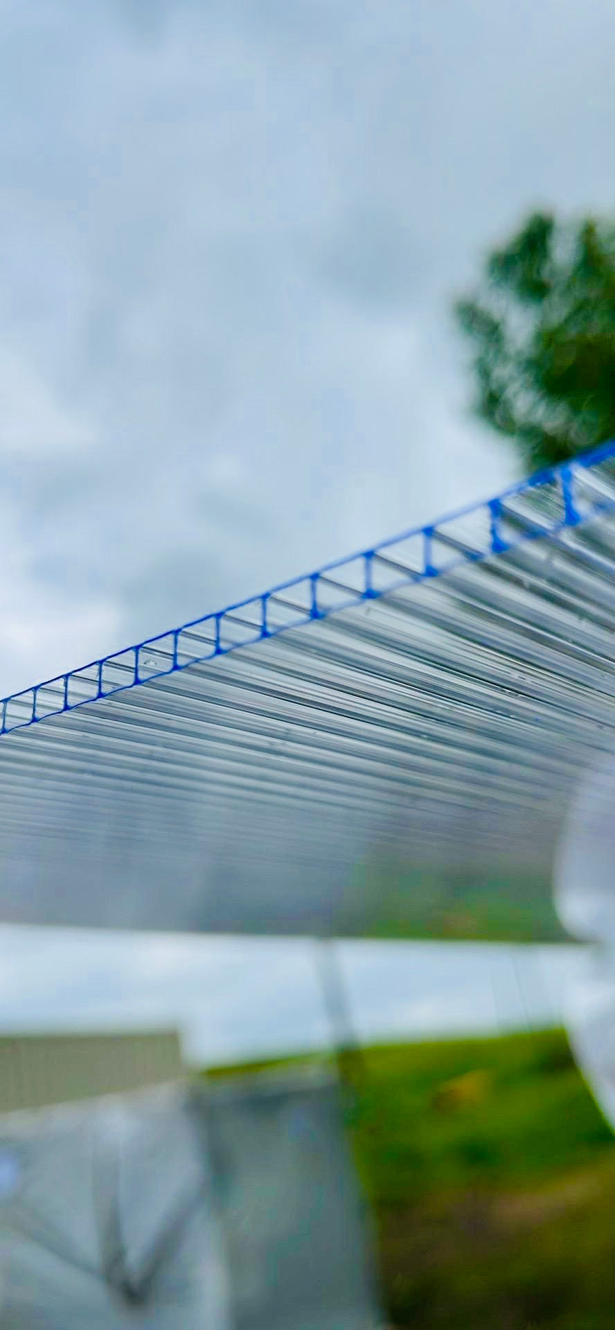 Durable triple wall clear polycarbonate sheet for greenhouse walls and roofing