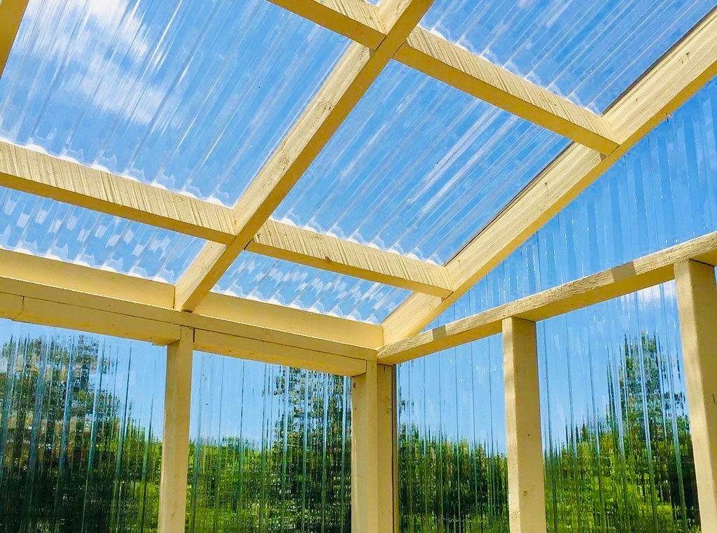 Clear Corrugated Greenhouse Panels – Polycarbonate Sheets 1mm & 2mm
