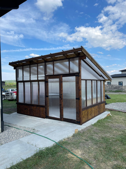 Modern Lean to Mini greenhouse 10’x14’ : $2,800