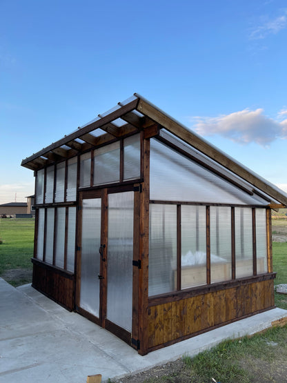 Modern Lean to Mini greenhouse 10’x14’ : $2,800