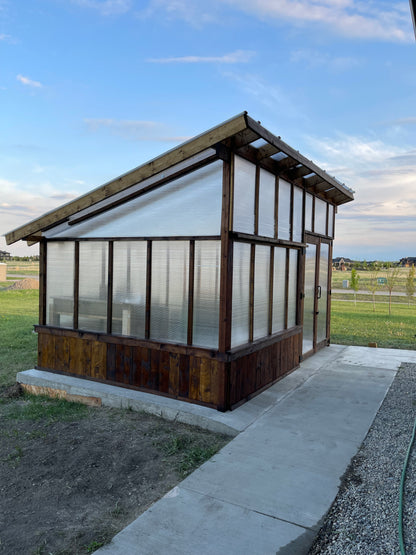 Modern Lean to Mini greenhouse 10’x14’ : $2,800