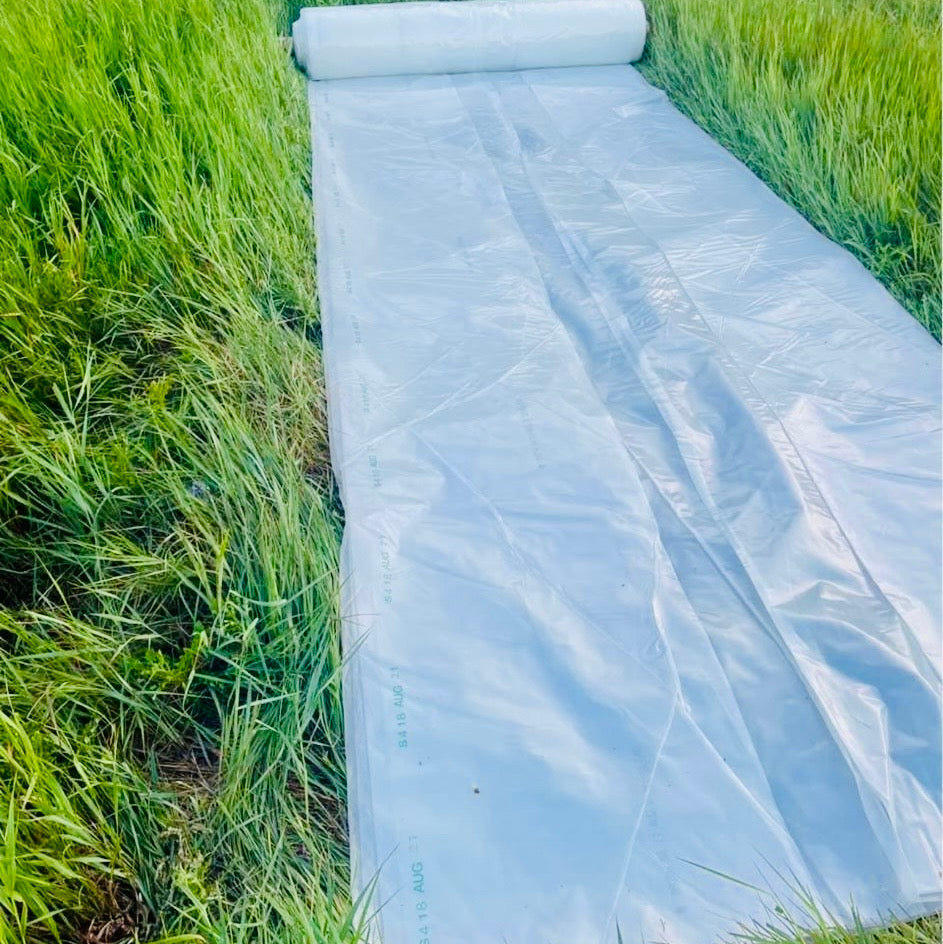 Commercial grade 6 mil greenhouse poly film clear UV resistant plastic covering