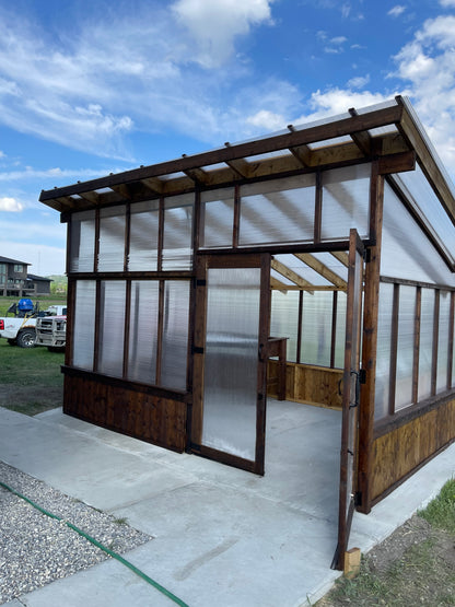 Modern Lean to Mini greenhouse 10’x14’ : $2,800