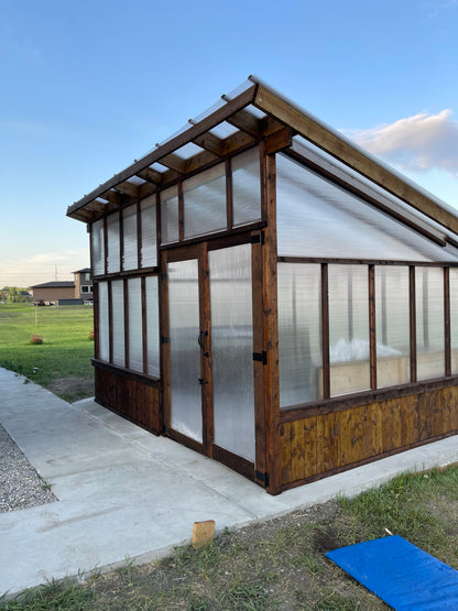 Modern Lean to Mini greenhouse 10’x14’ : $2,800