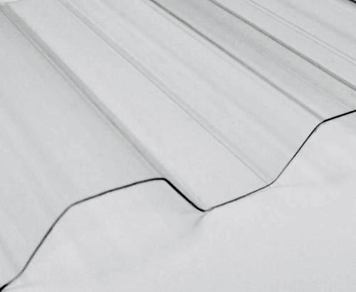 * Lightweight clear corrugated roof panel with durable construction