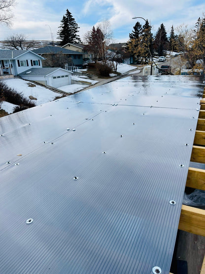 Durable polycarbonate panels for pergola roofing